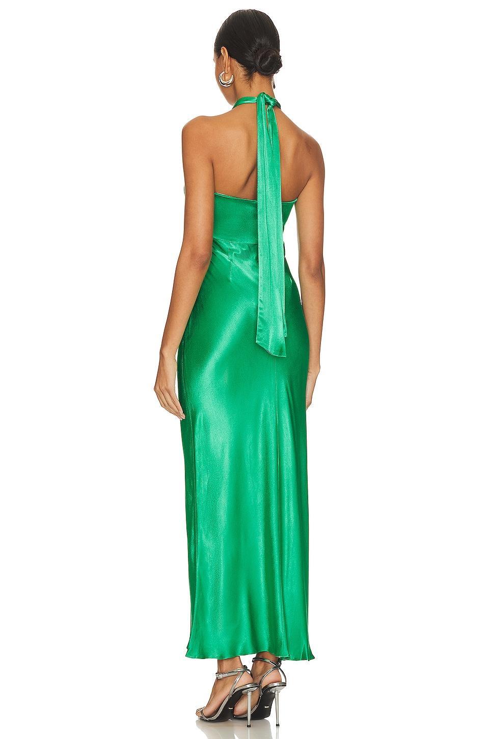 Lana Ruched Halter Midi Dress Shona Joy Product Image