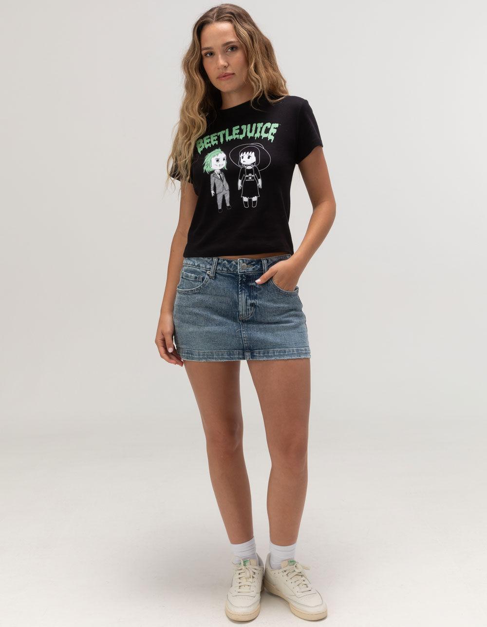 BEETLEJUICE Womens Baby Tee - BLACK Product Image
