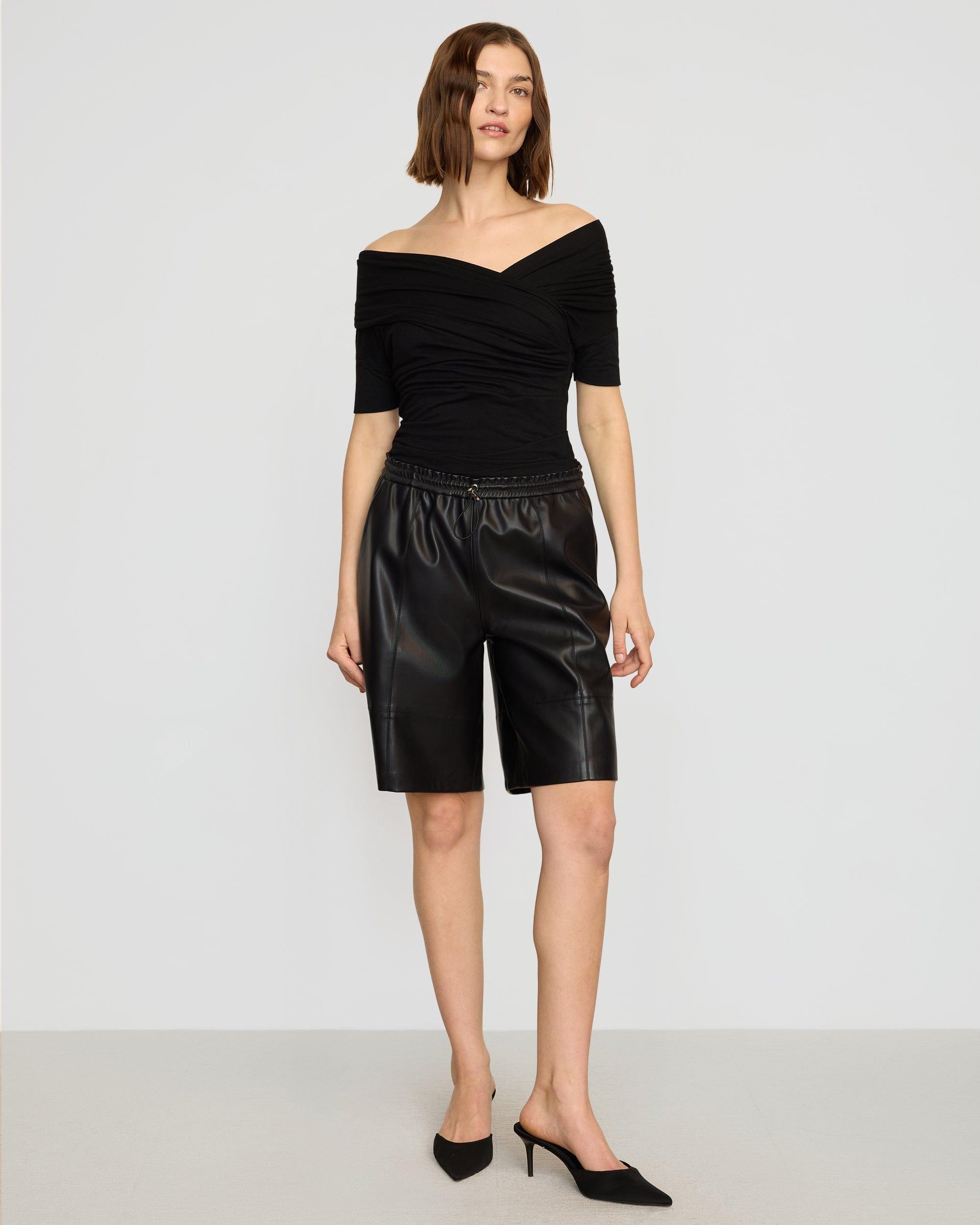 Thalia Ruched Off-Shoulder Tee Product Image