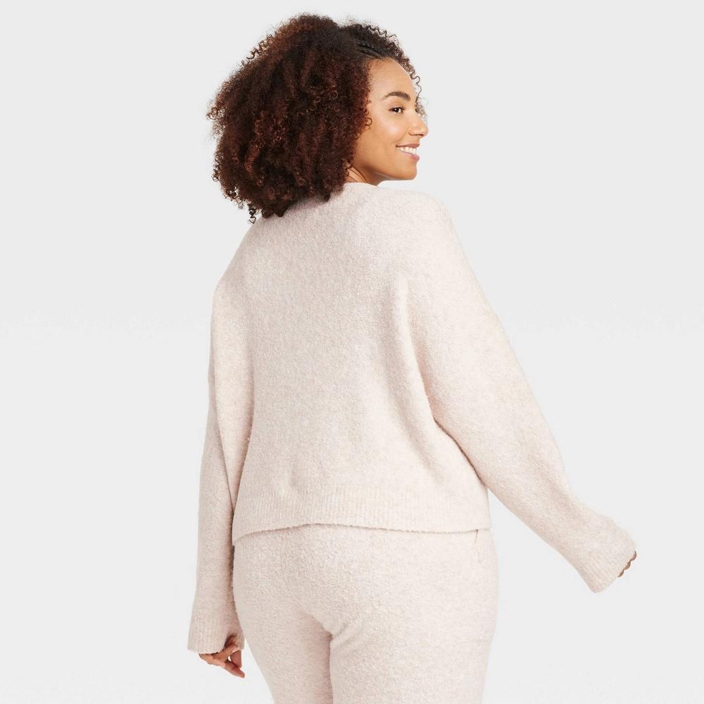 Women's Sweater Cardigan - Auden™ Cream 4X Product Image