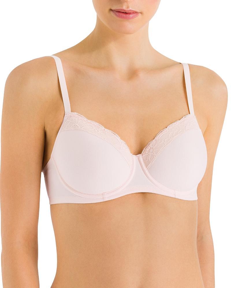 Cotton Lace Spacer T-Shirt Underwire Bra Product Image