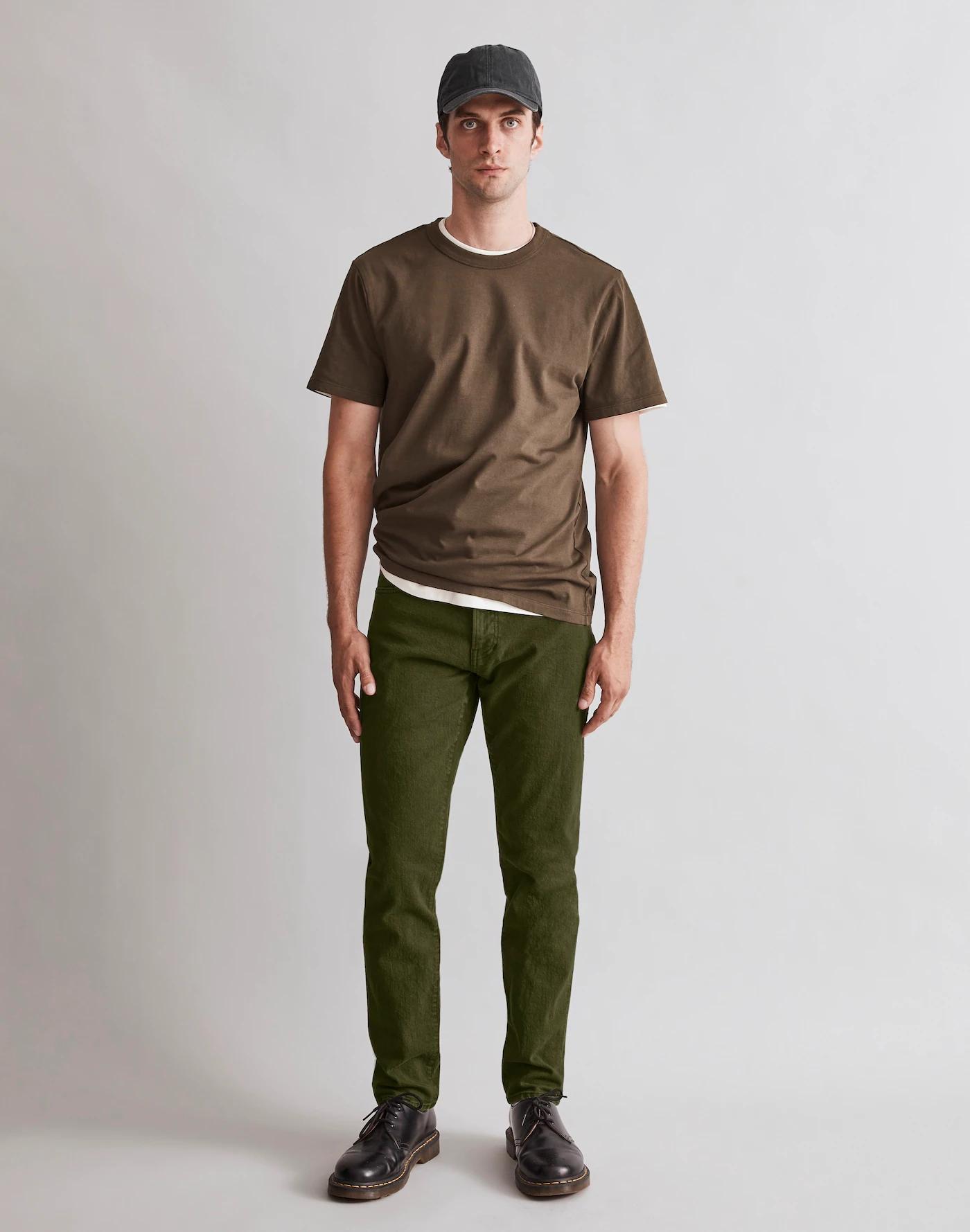 Garment-Dyed Slim Jeans Product Image