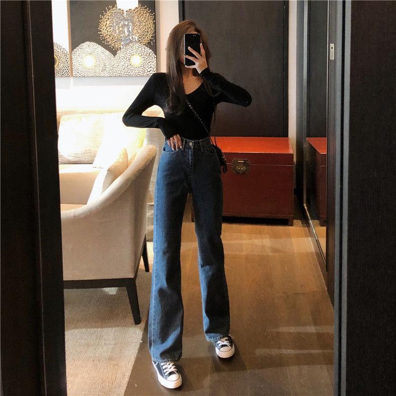 High-Waist Wide-Leg Jeans Product Image