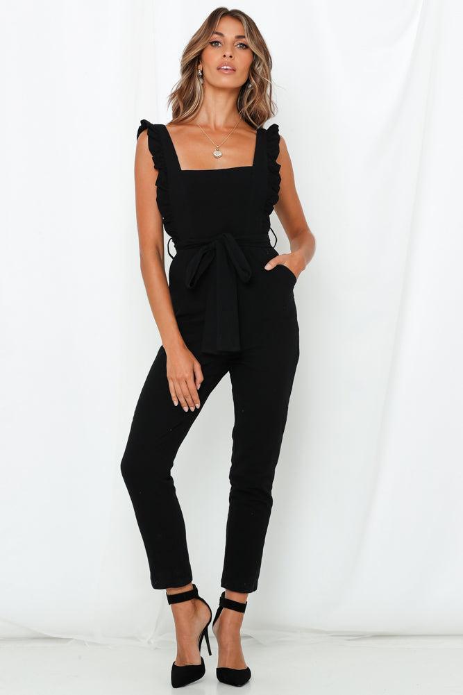 My Kind Of Night Jumpsuit Black Product Image