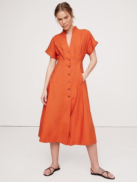 Poplin Shirt Dress Product Image