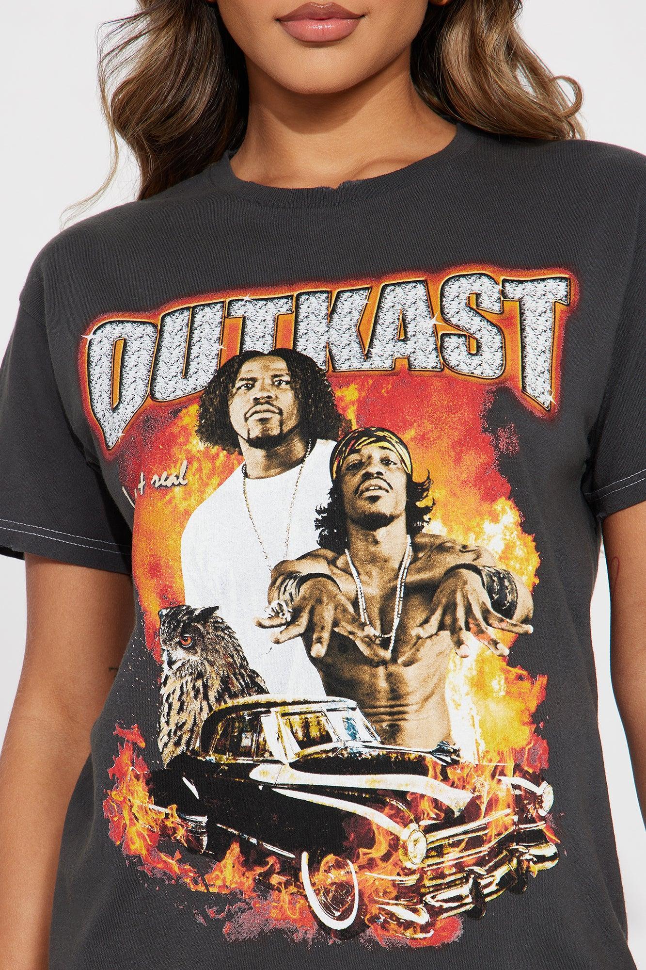 Outkast Washed Graphic Tee - Black Wash Product Image