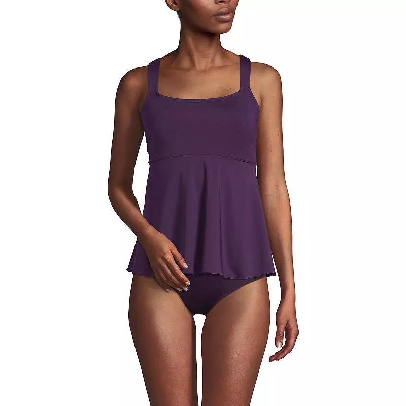 Women's Lands' End Flutter Empire UPF 50 Tankini Swimsuit Top,  Product Image