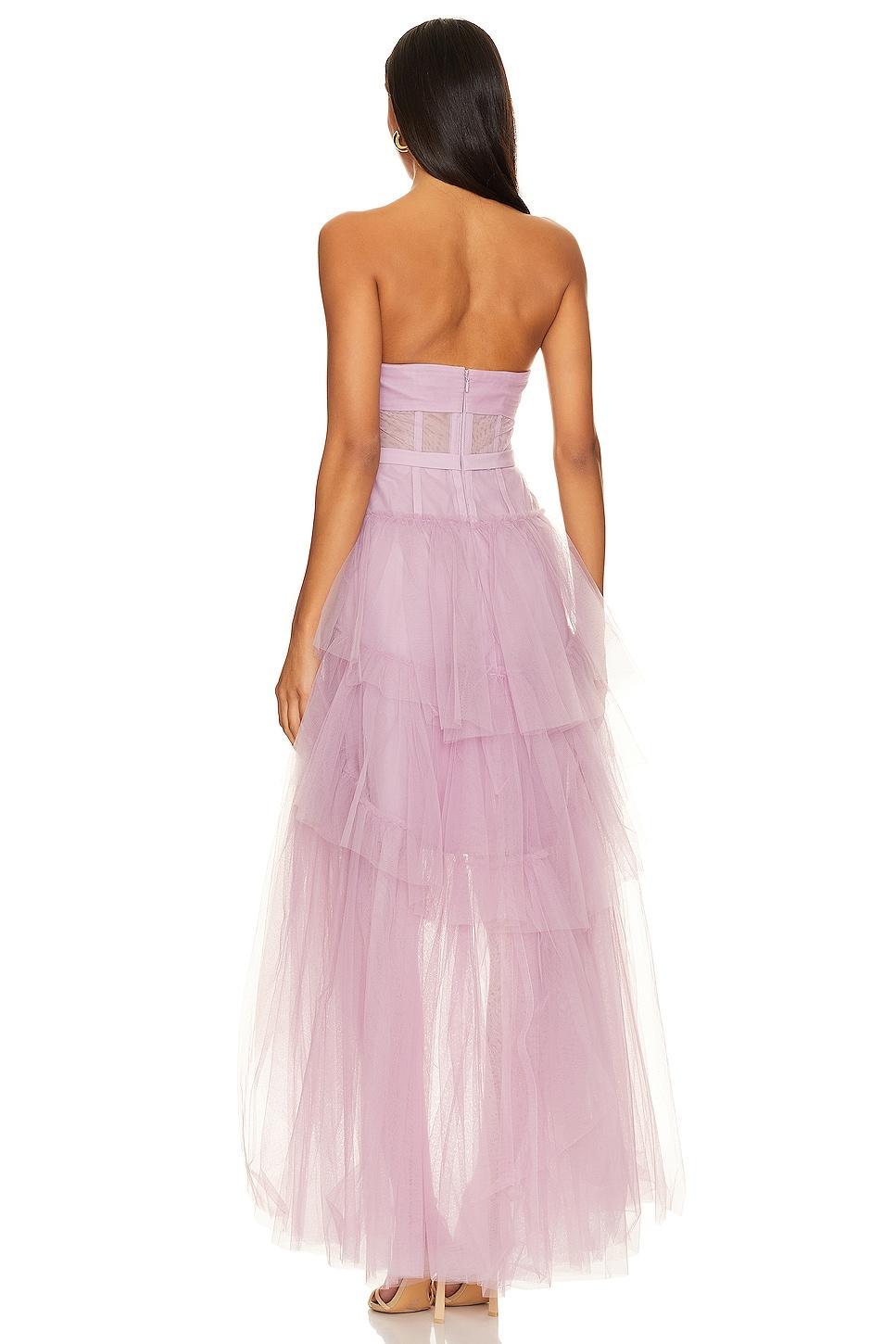 Womens Strapless High-Low Dress Product Image