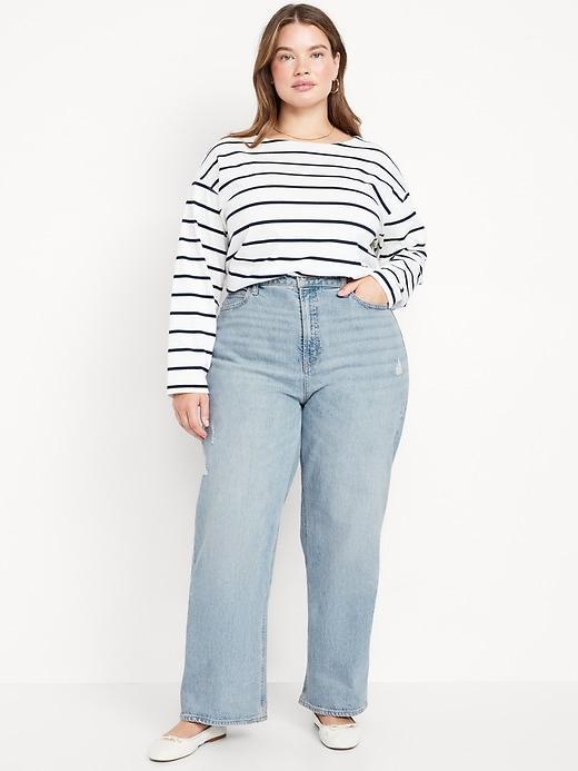 Curvy Extra High-Waisted Wide-Leg Jeans Product Image