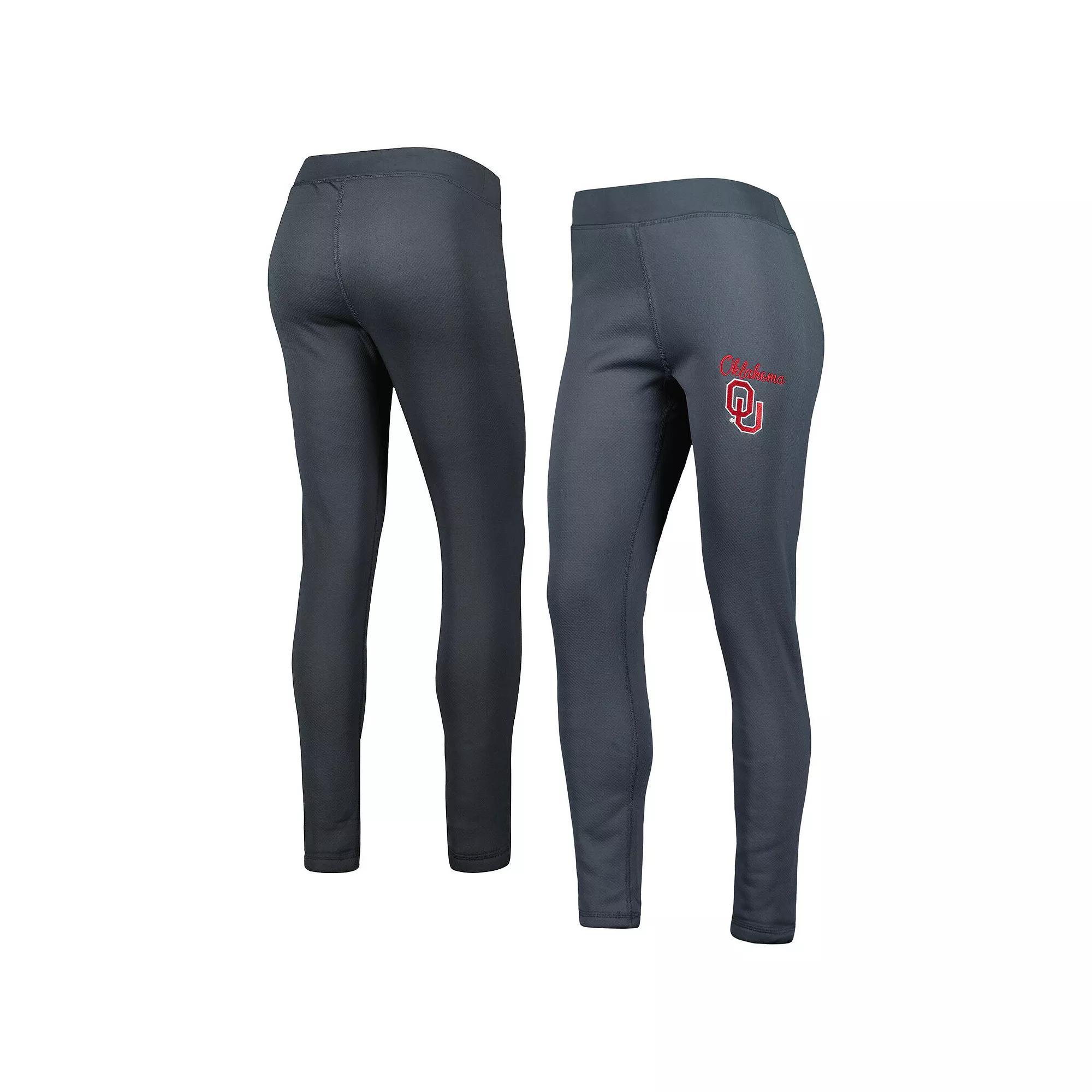 Women's Concepts Sport Charcoal Oklahoma Sooners Upbeat Sherpa Leggings, Size: Small Product Image