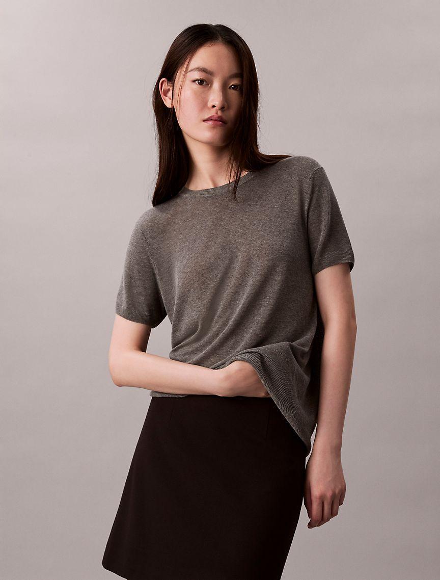 Viscose Short Sleeve Sweater  Product Image