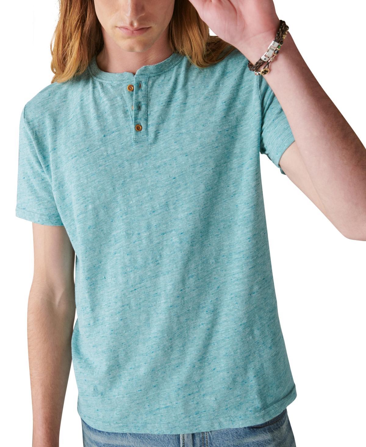 Lucky Brand Mens Linen Short Sleeves Henley T-shirt Product Image