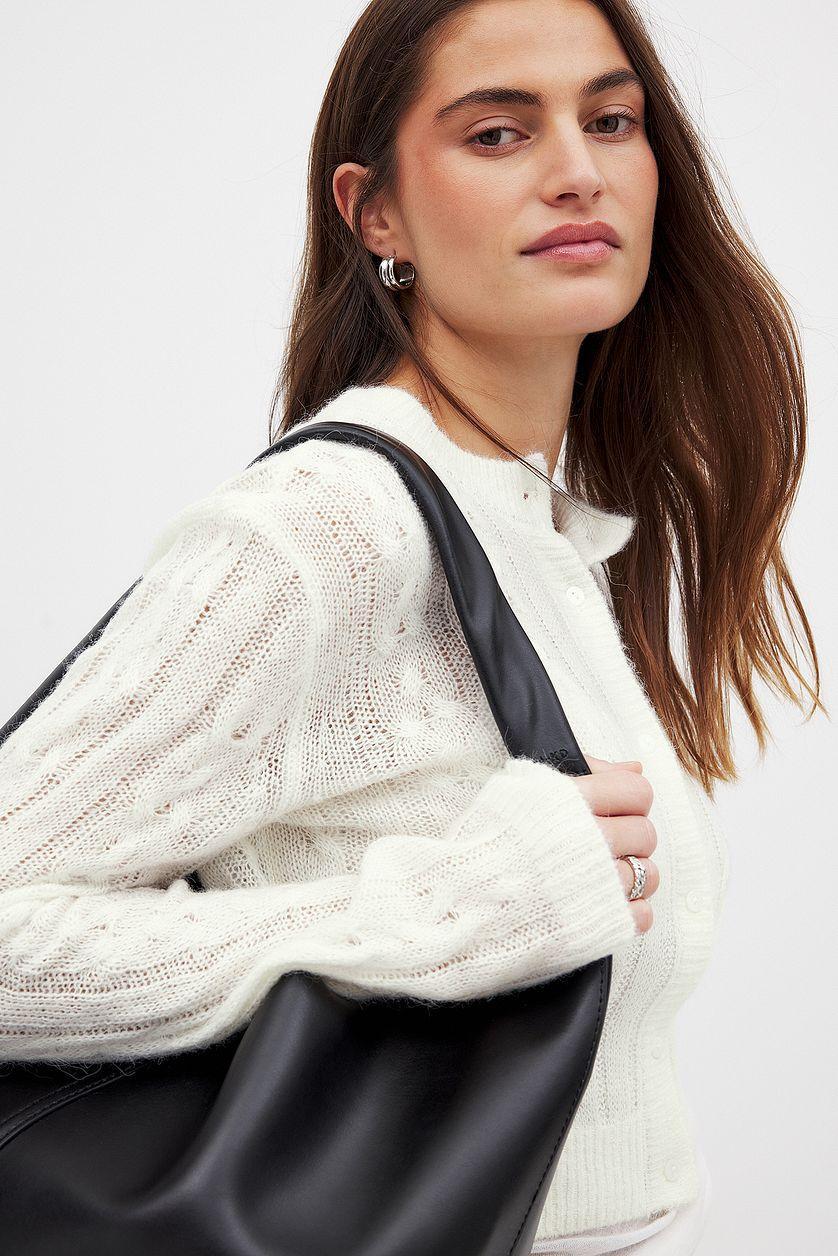 Knitted Cable Cardigan Product Image