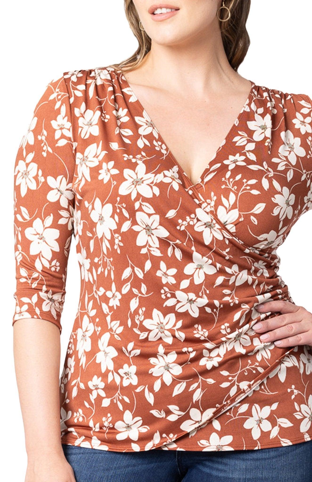 Femme Fatale Faux Wrap Top - Plus Product Image