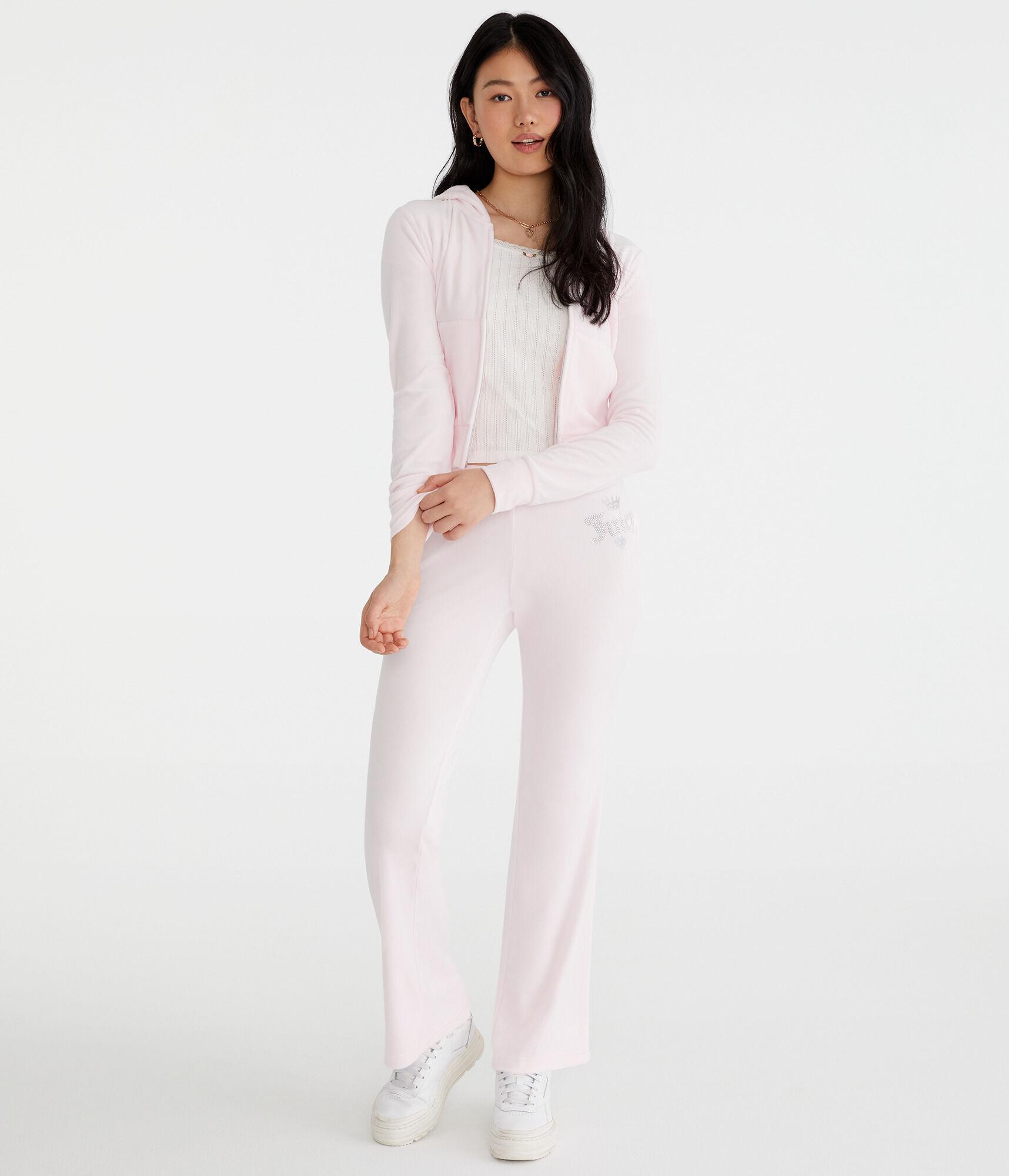 Juicy Couture Bling Velour Track Pants Product Image