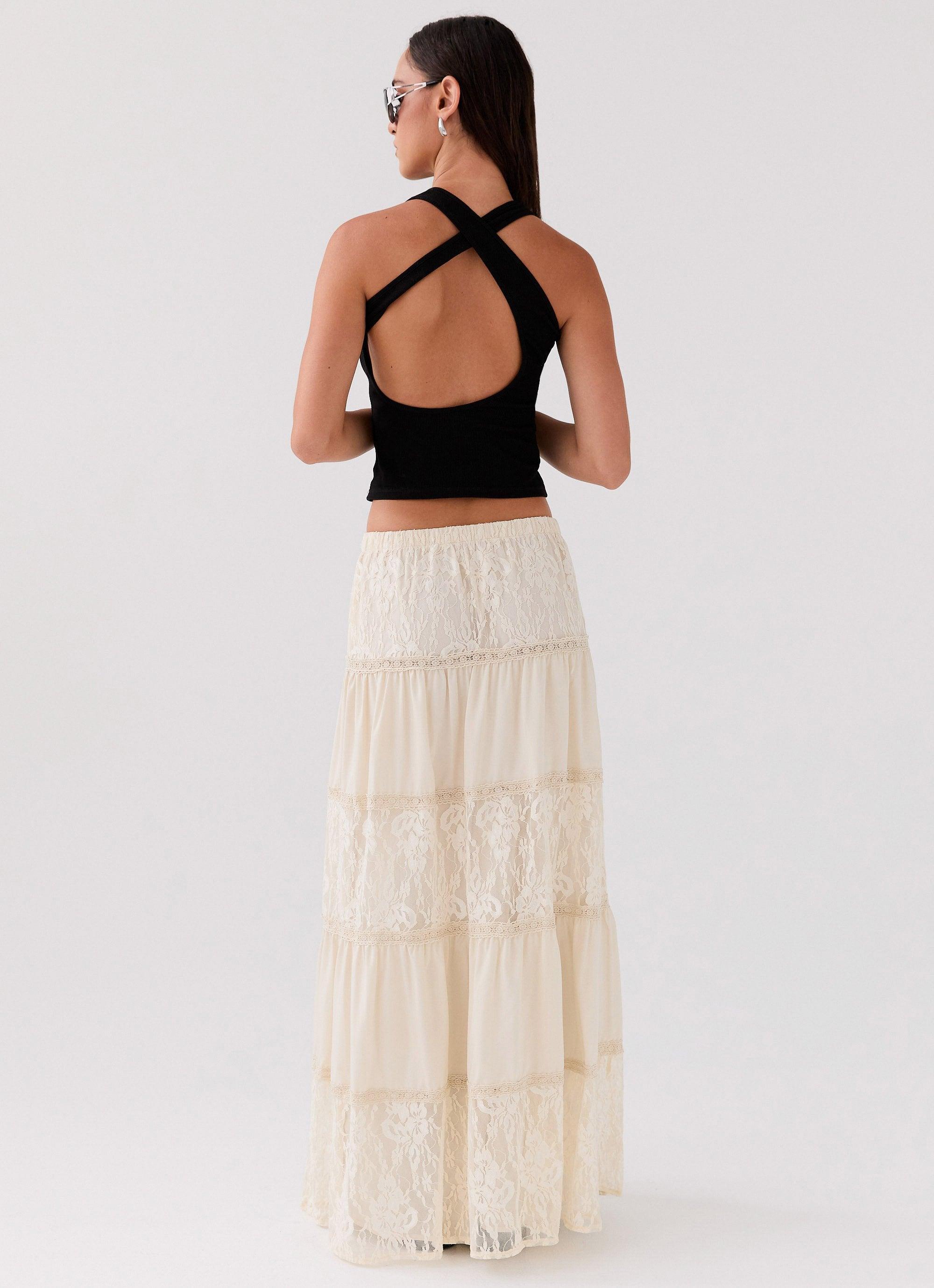 Loretta Maxi Skirt - Ivory Product Image