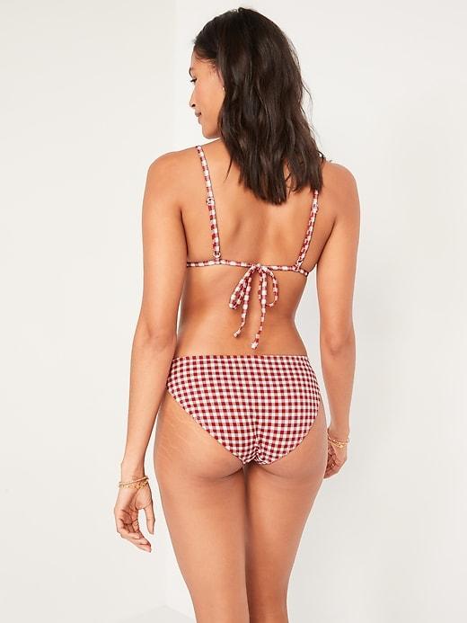 Mid-Rise Piqué Classic Bikini Swim Bottoms Product Image