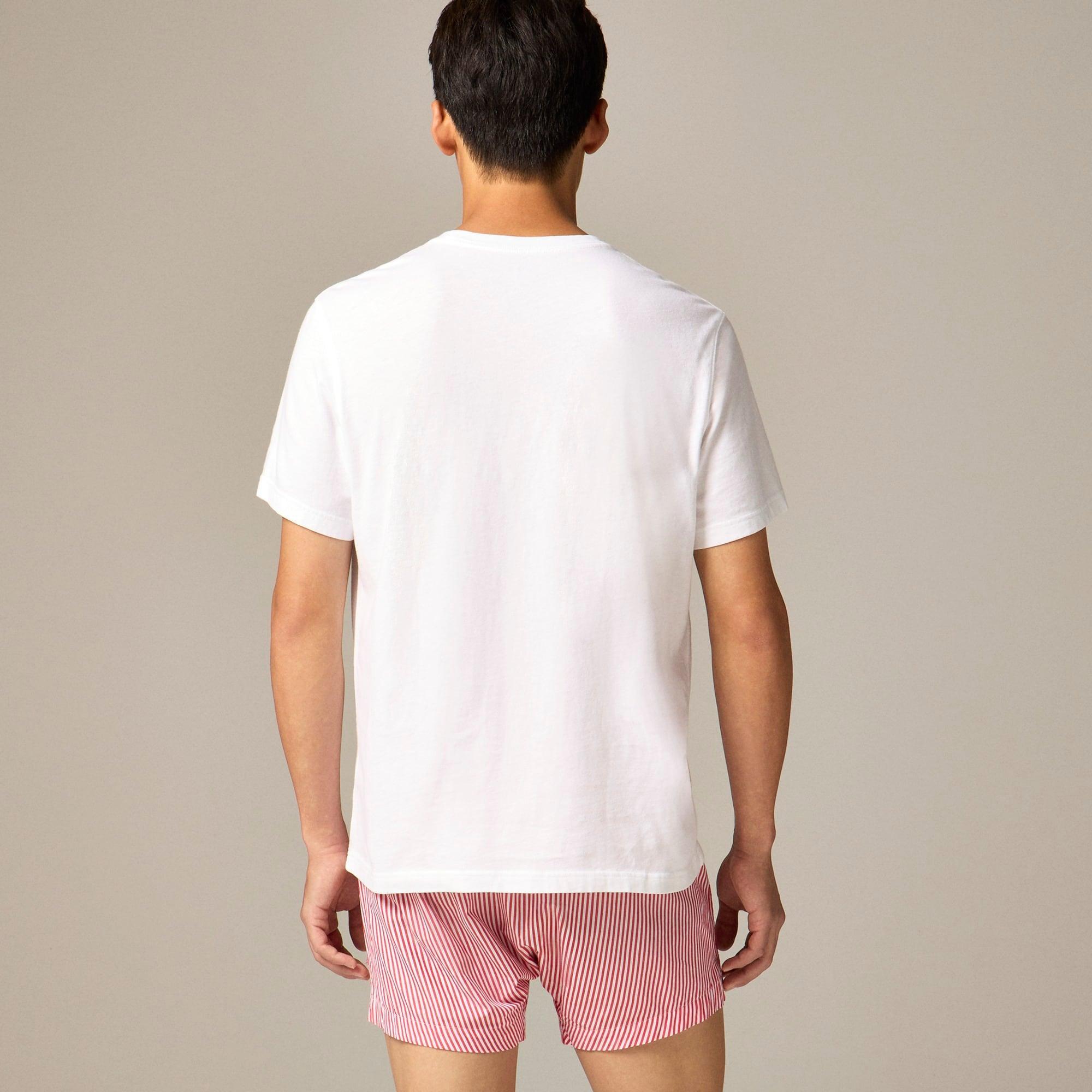 Vintage-wash cotton graphic T-shirt Product Image