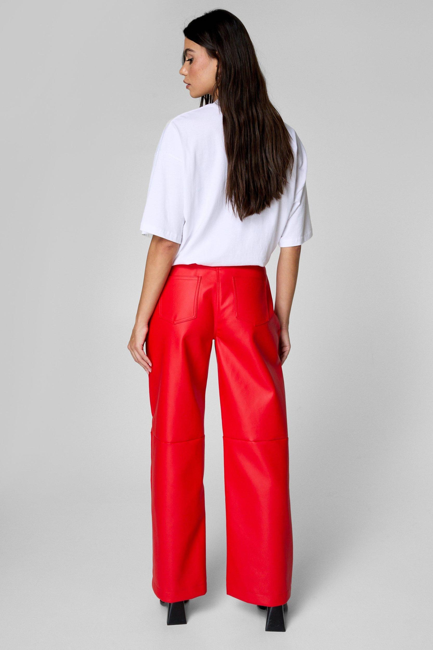 Essentials Faux Leather Trouser Product Image