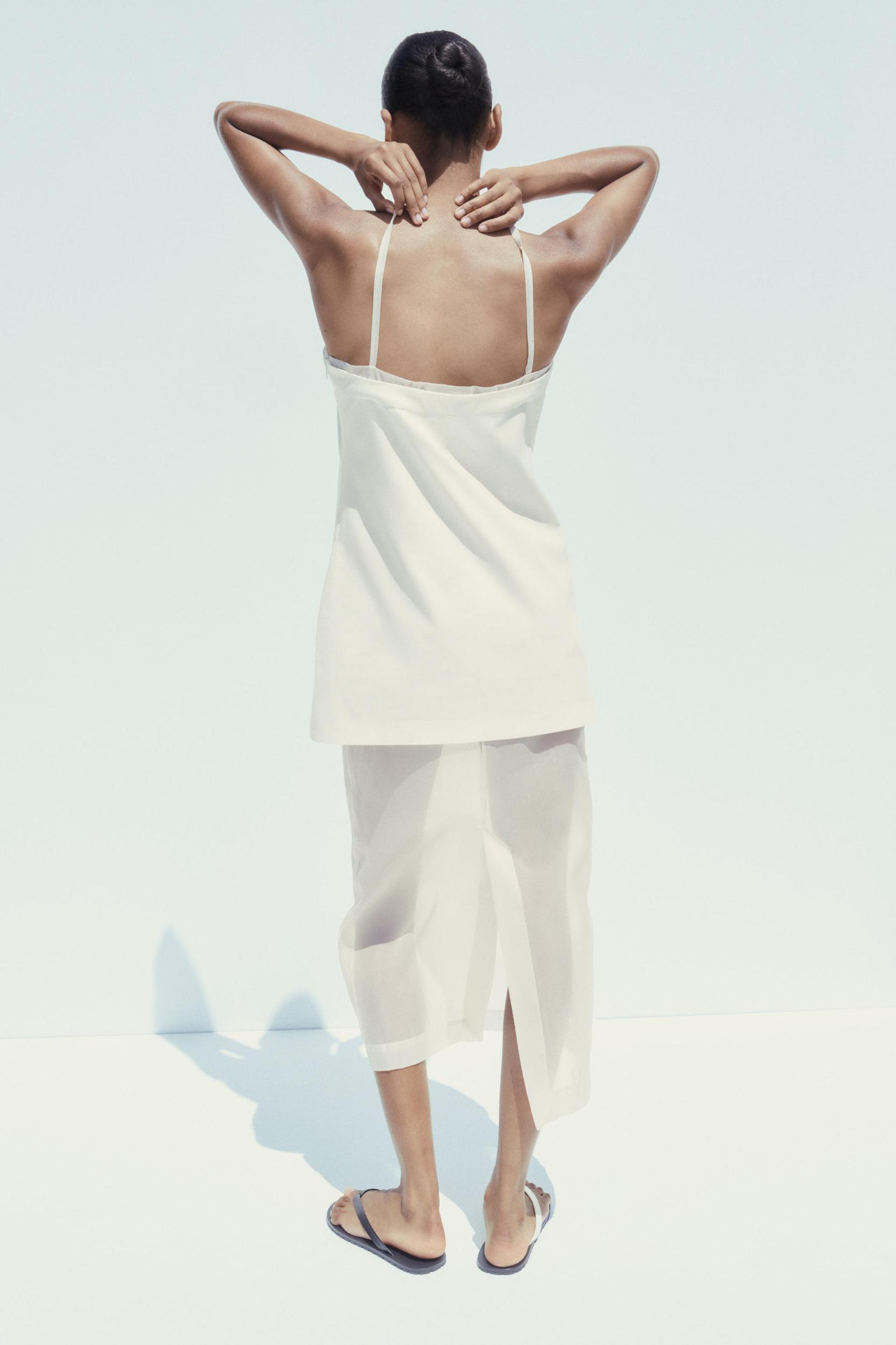 ORGANZA COMBINATION MIDI DRESS Product Image