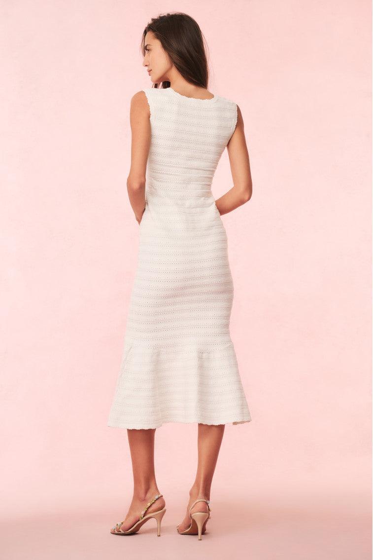Leigh Pointelle Knit Midi Dress Product Image