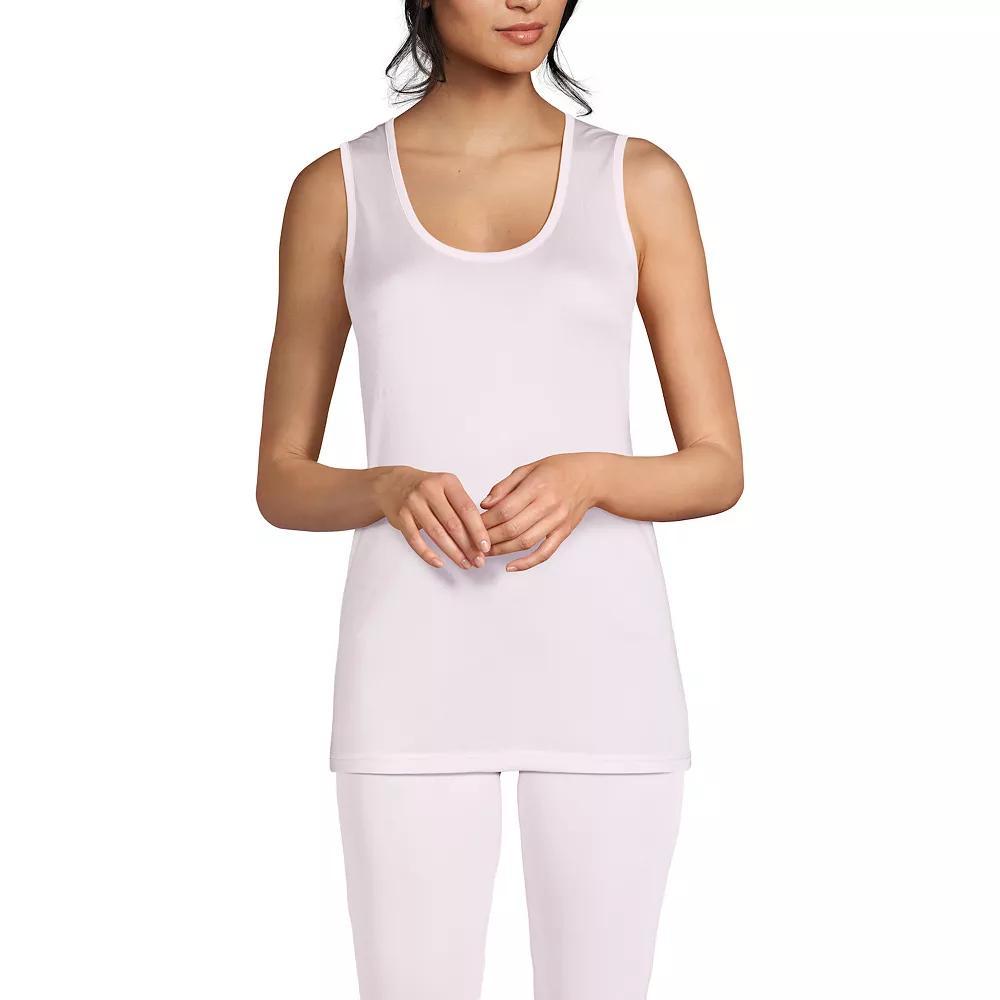 Women's Lands' End Silk Interlock Tank Undershirt,  Product Image