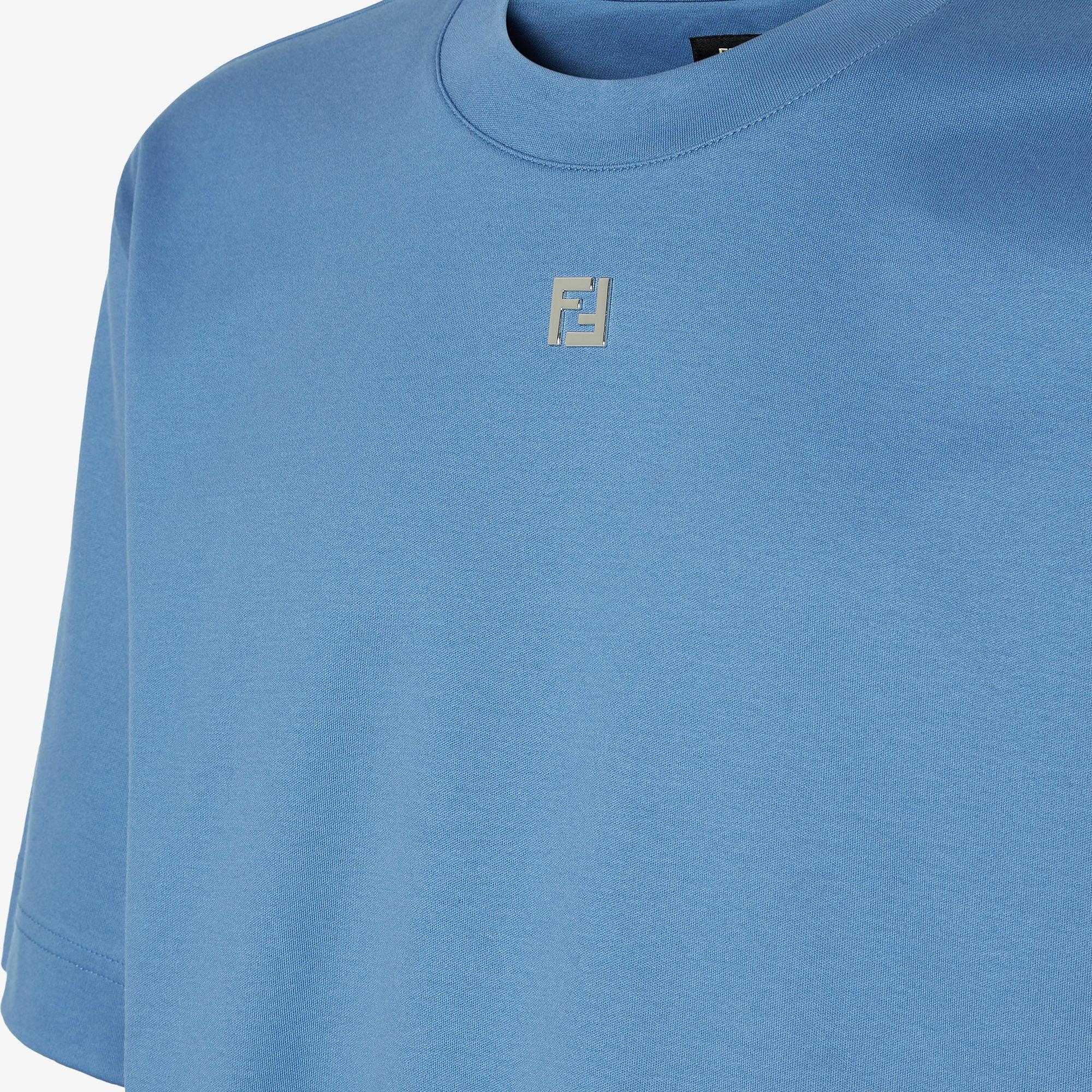 T-ShirtLight blue cotton T-shirt Product Image