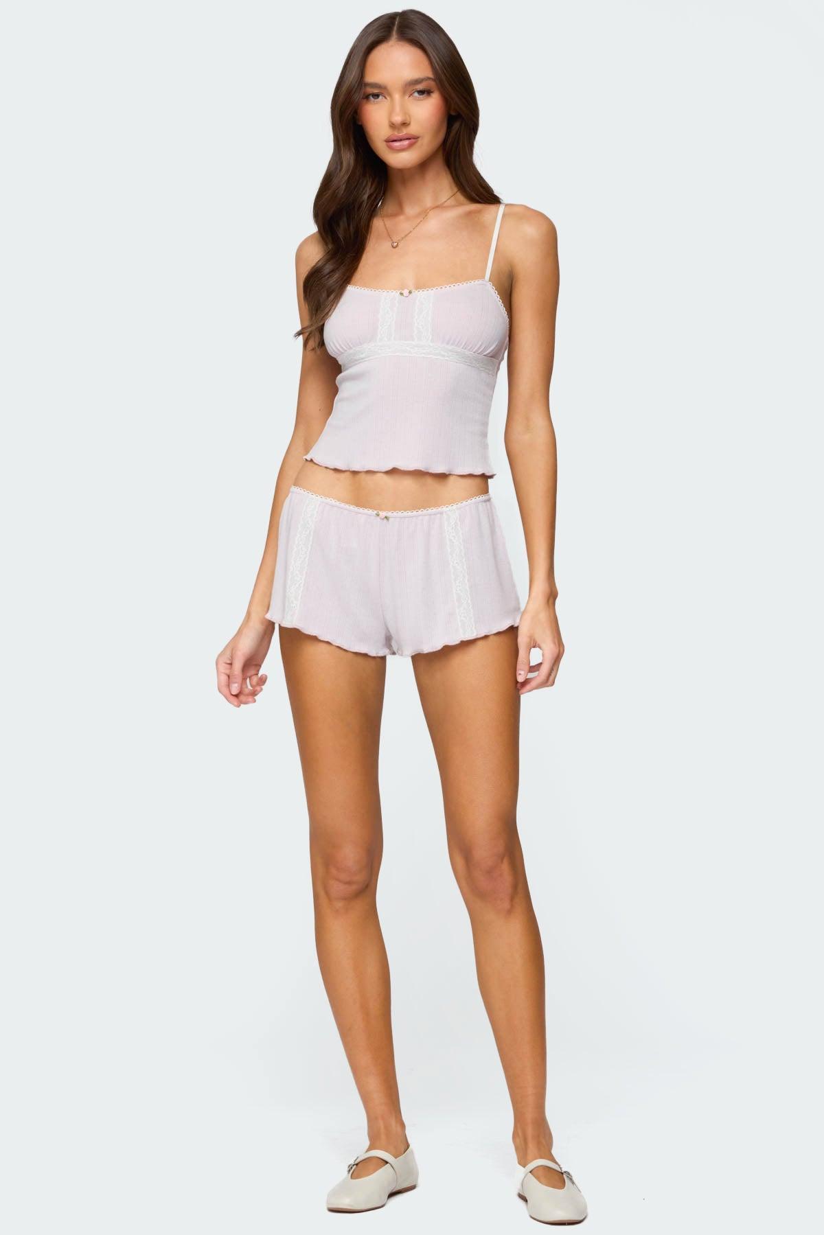 Sephi Lacey Pointelle Shorts Product Image