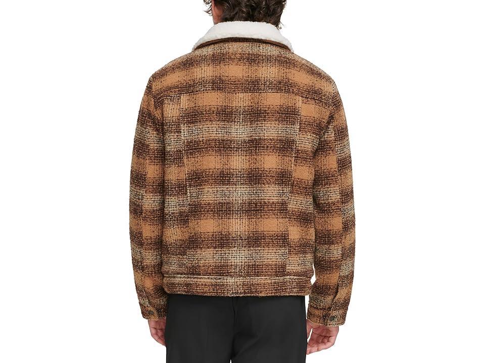 Men's Levi's® Faux Wool Sherpa Lined Trucker Jacket, Size: XL, Brown Product Image