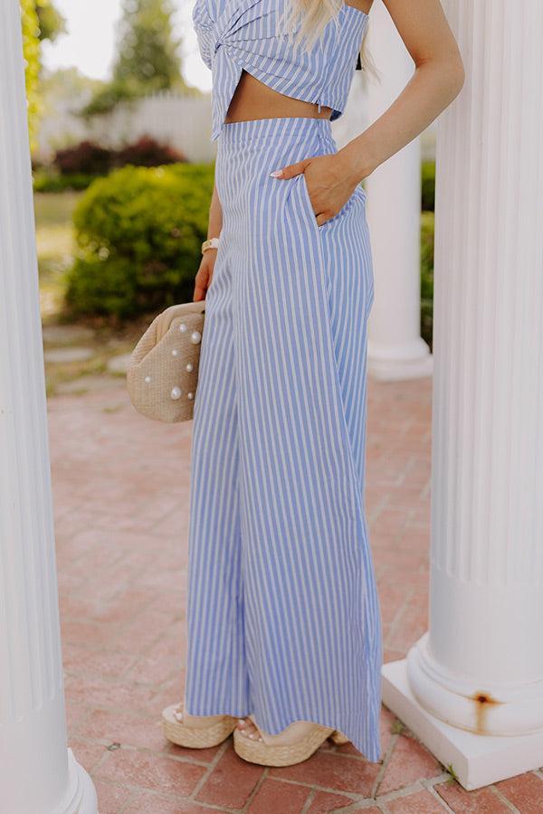 Dockside Dreams High Waist Stripe Pants Product Image