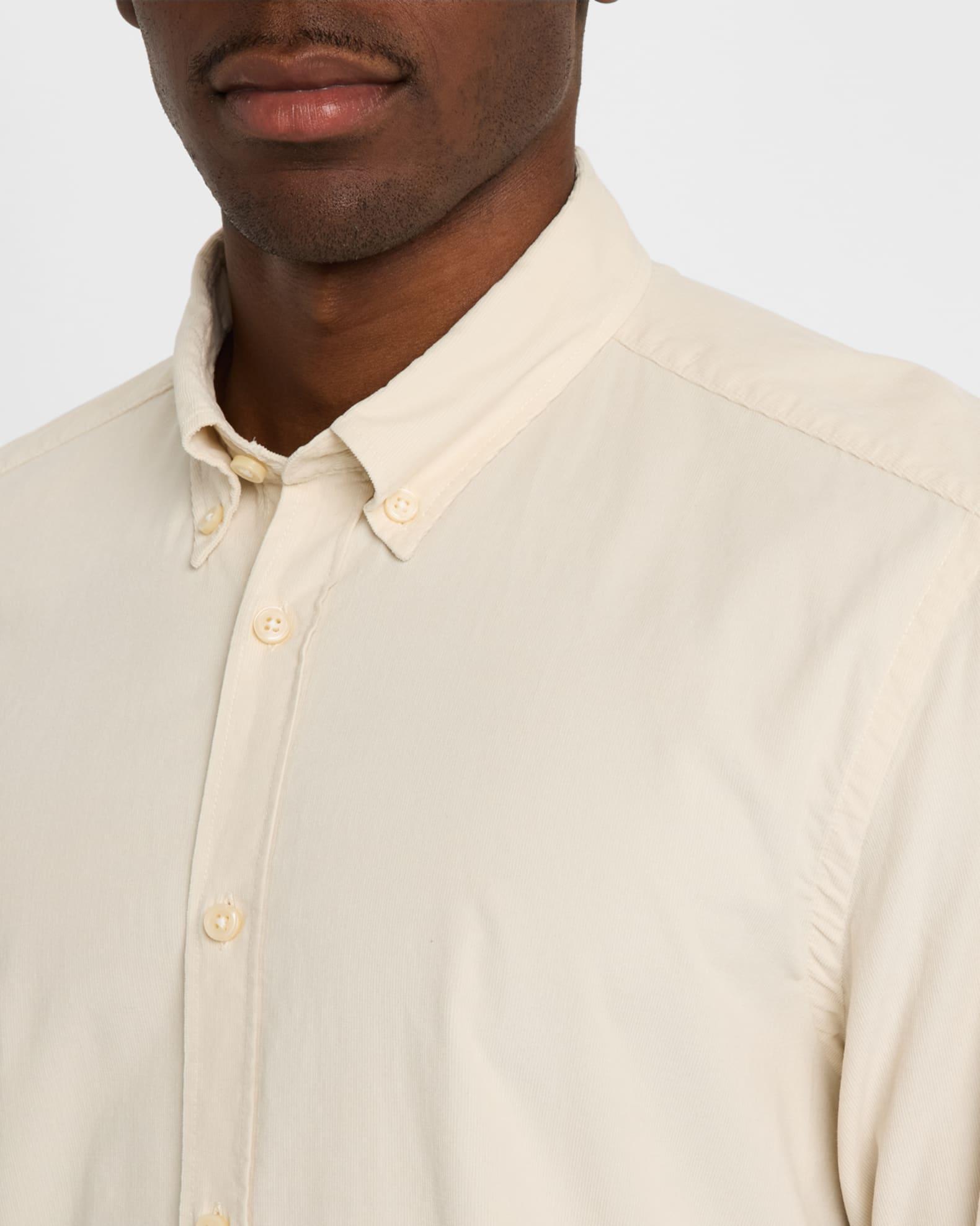 Men's Liam Micro-Corduroy Casual Button-Down Shirt Product Image