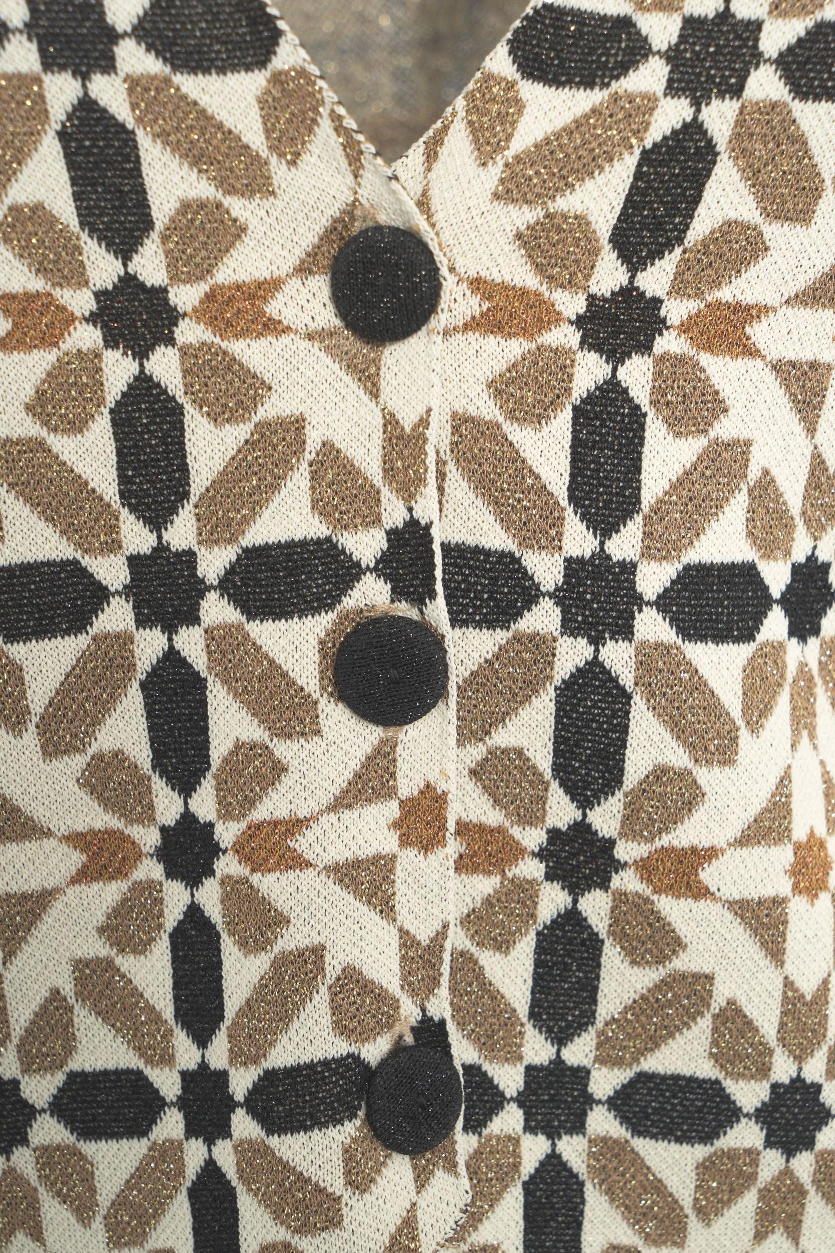 Lurex jacquard vest Product Image