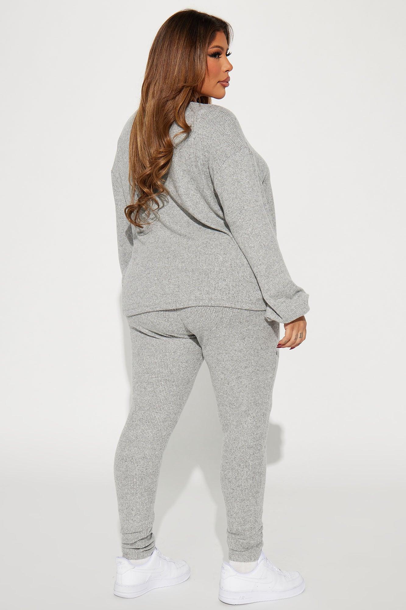 Comfy N Cozy Legging Set - Heather Grey Product Image
