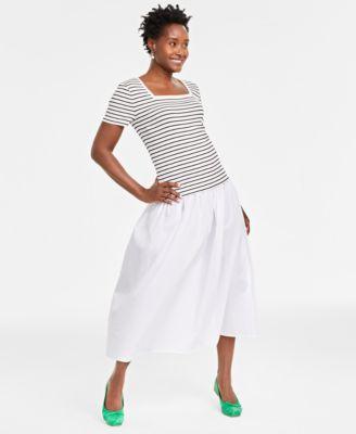 On 34ths Womens Knit Square-Neck Top, Created for Macys Product Image