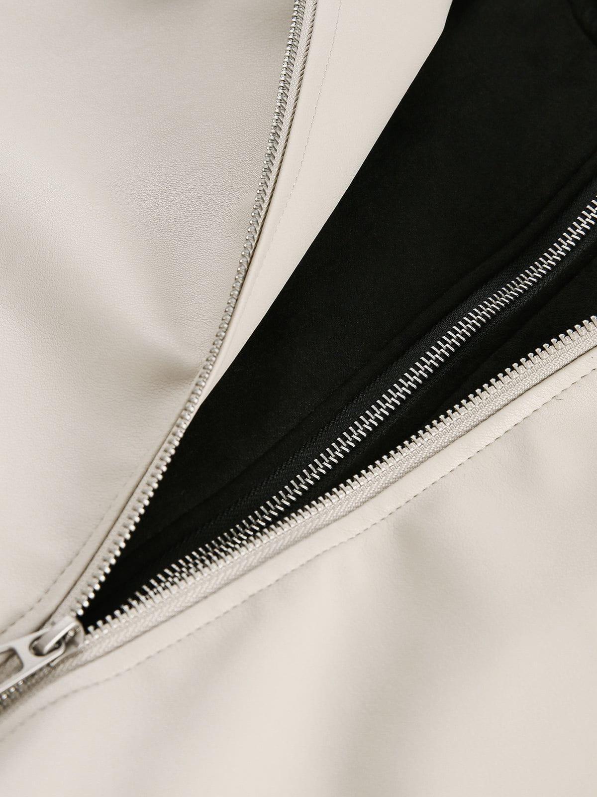 Aelfric Eden Two Layer Boxy Faux Leather Jacket Product Image