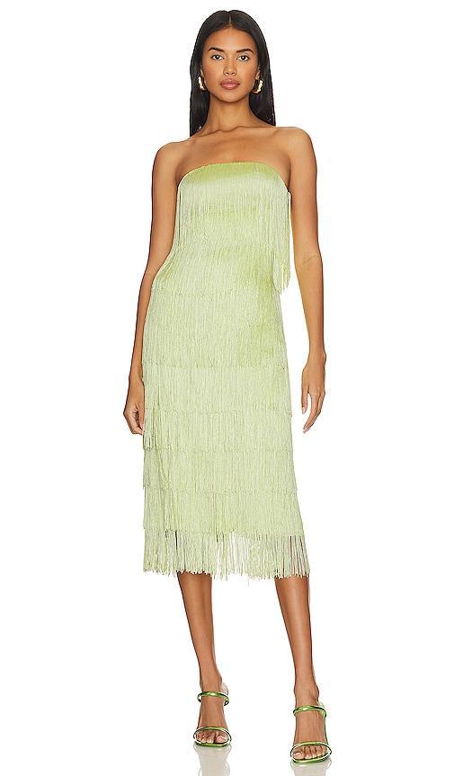 X Revolve Marquise Fringe Midi Dress House of Harlow 1960 Product Image