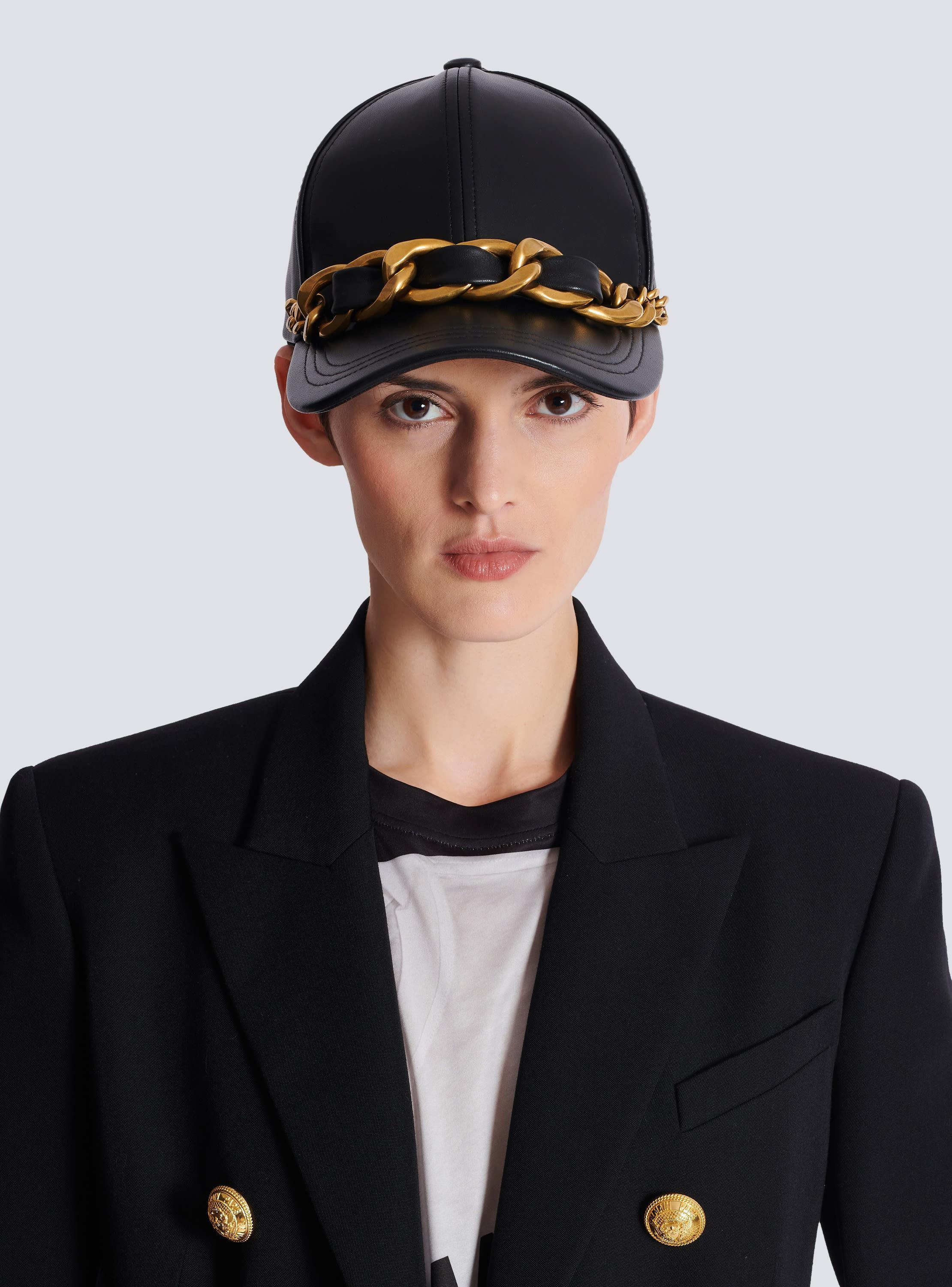 Lambskin cap with chain Product Image