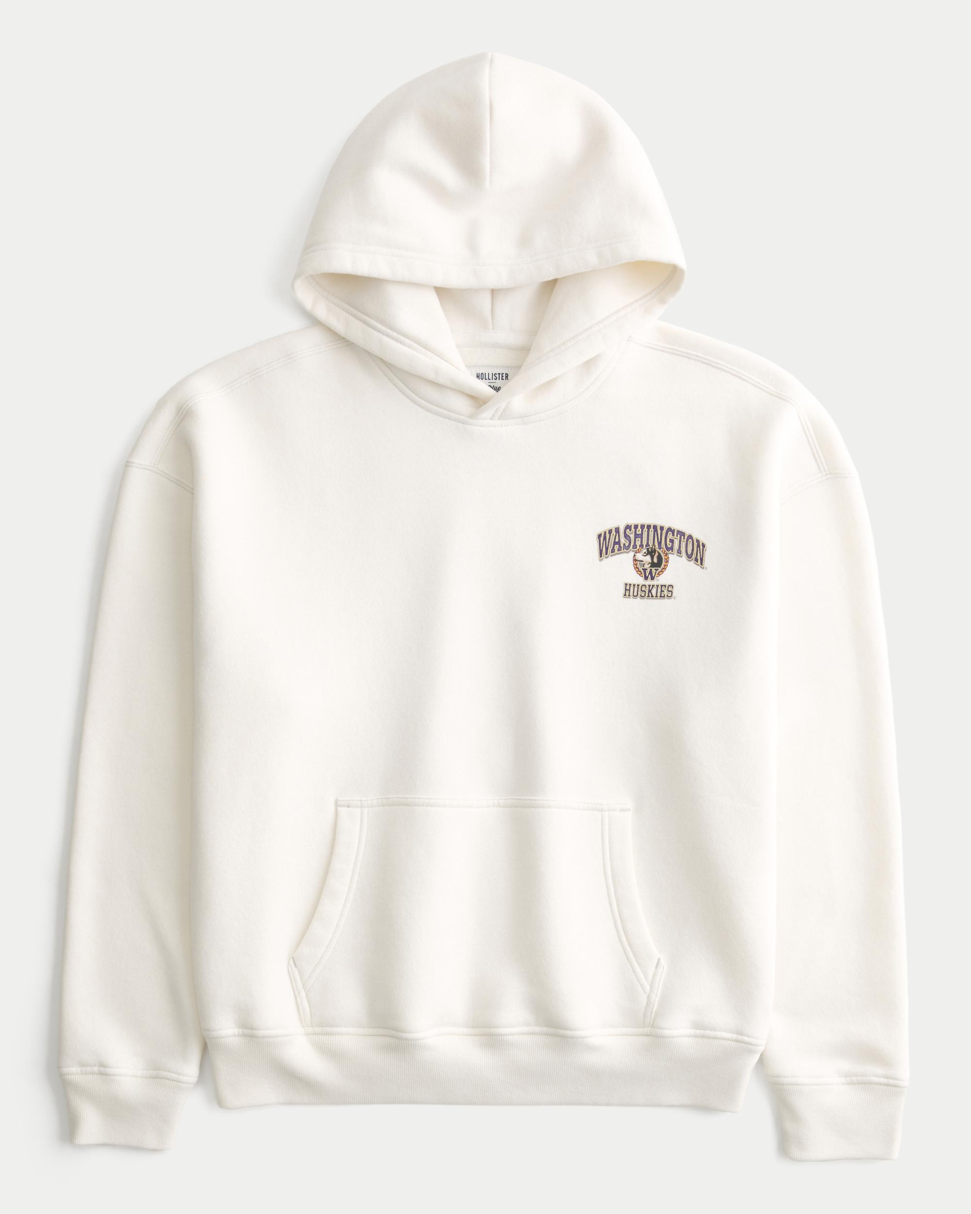 Boxy UConn Graphic Hoodie Product Image