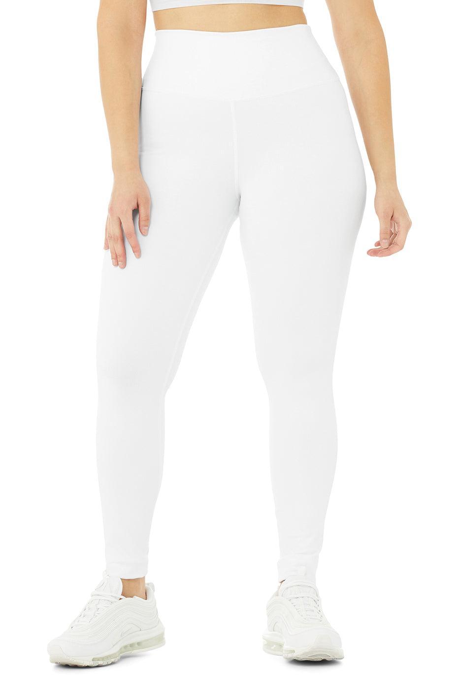 High-Waist Airbrush Legging - White Product Image