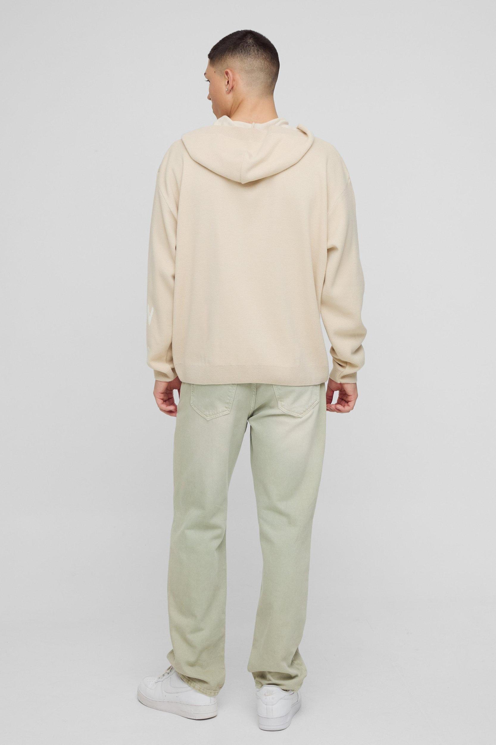 Oversized Man Knitted Hoodie | boohooMAN USA Product Image