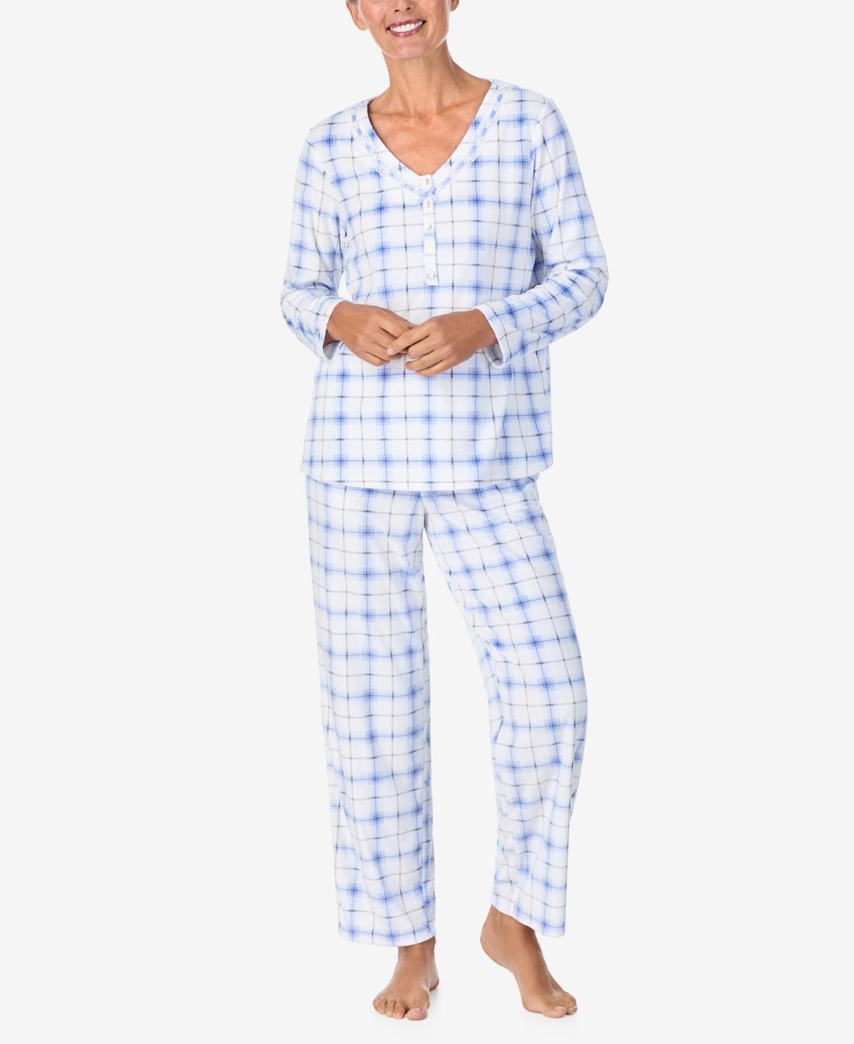 Aria Womens Long Sleeve Pajama Set Product Image