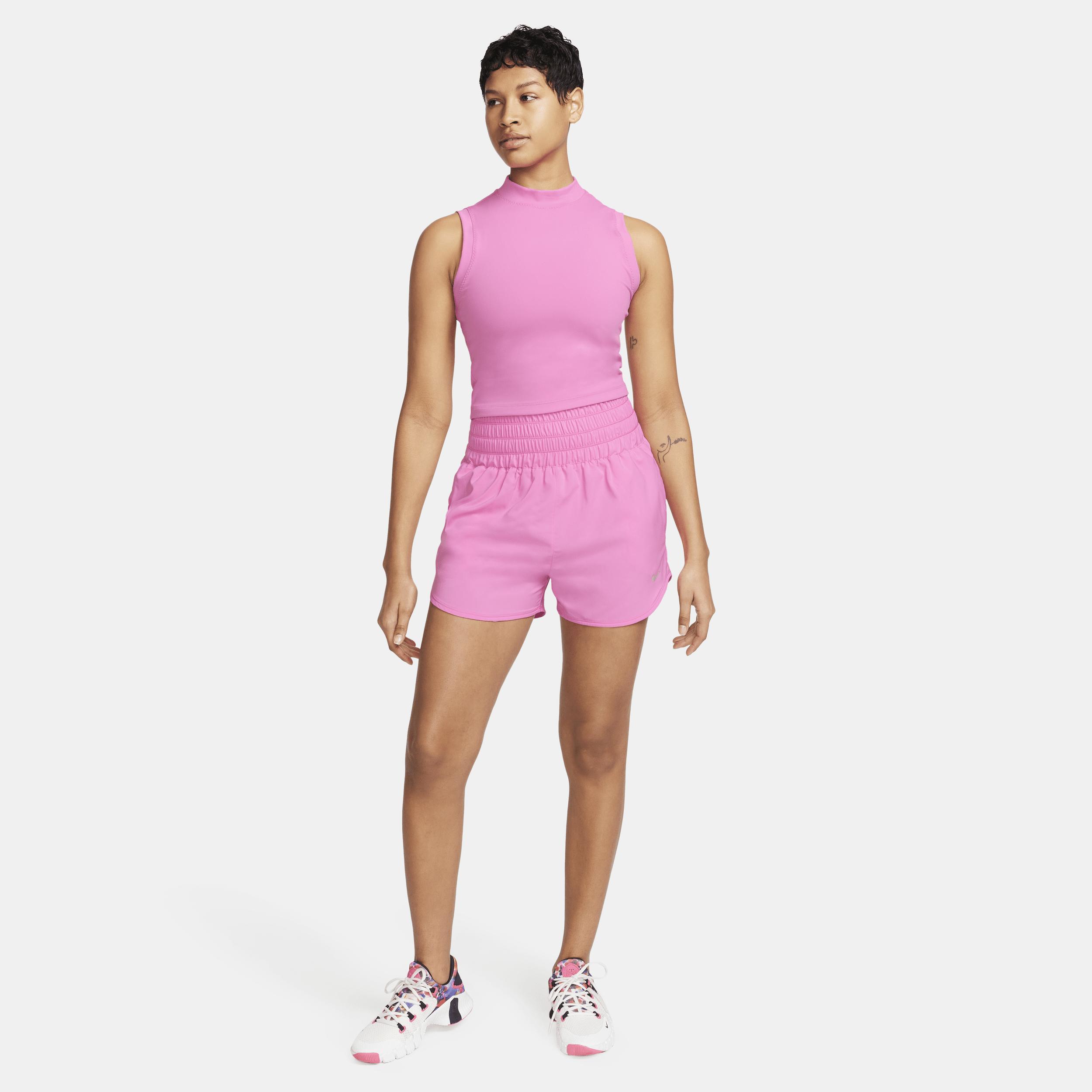 Nike Womens One Dri-FIT Ultra High-Waisted 3 Brief-Lined Shorts | DX6642-675 Product Image