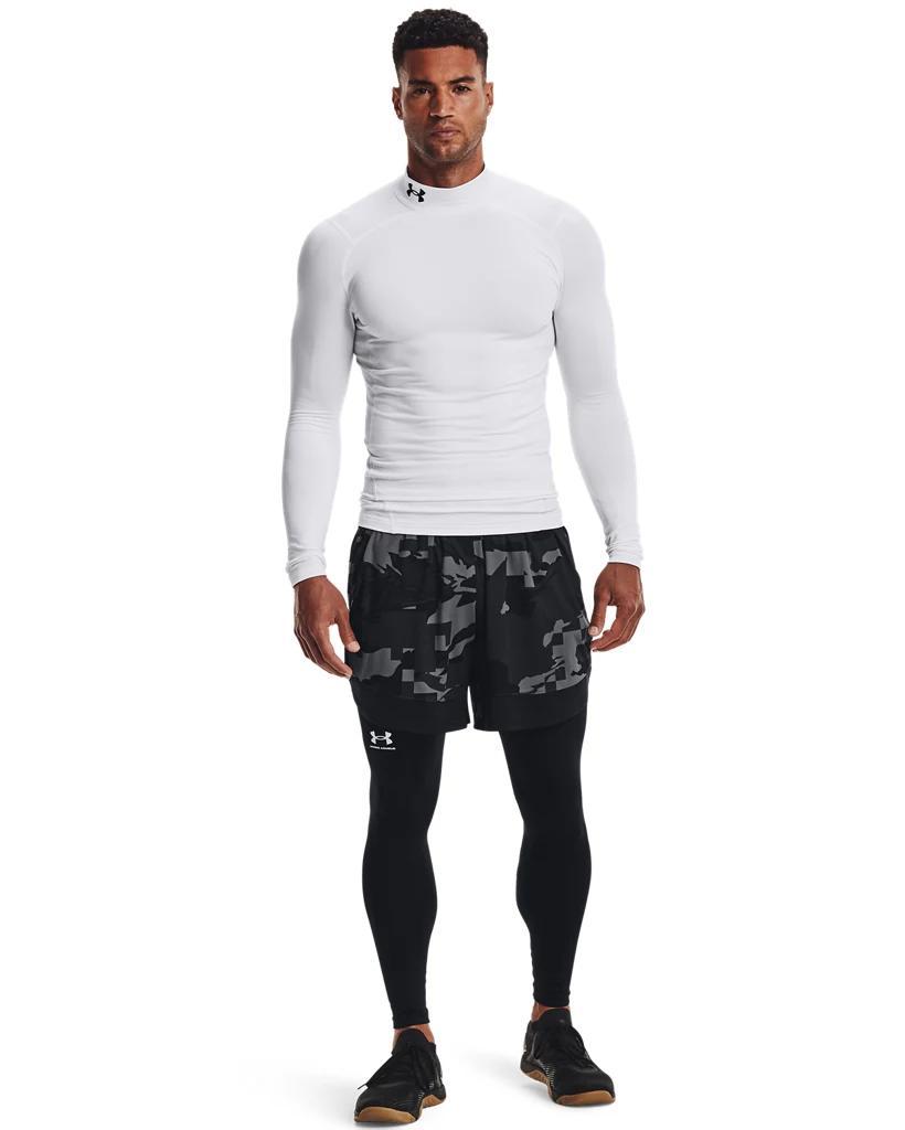 Under Armour Mens Under Armour CG Armour Comp Mock - Mens White/Black Product Image