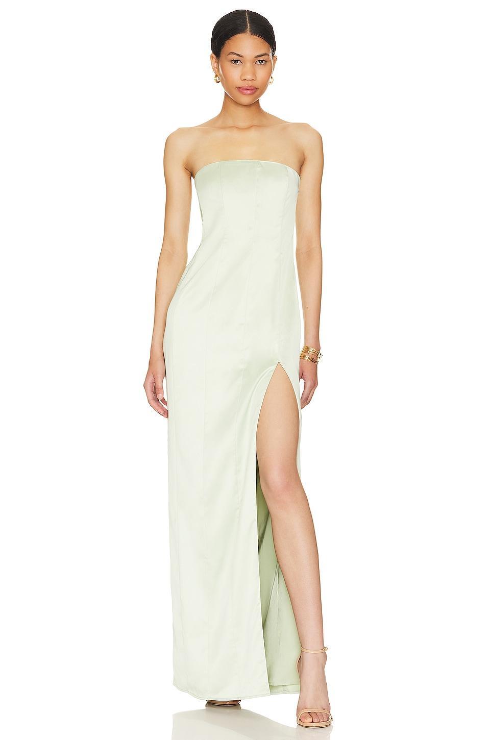 Lovers and Friends Bellamy Gown in Sage Green Product Image