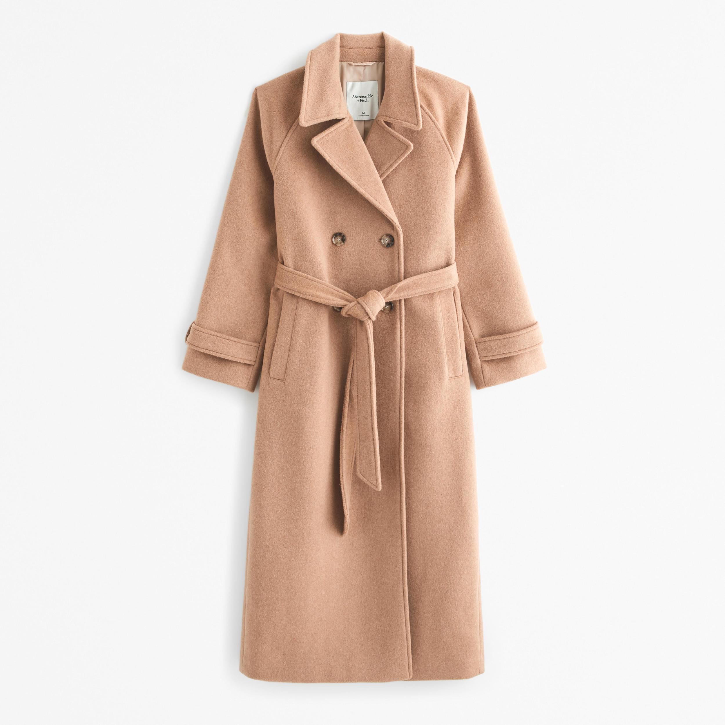 Wool-Blend Trench Coat Product Image