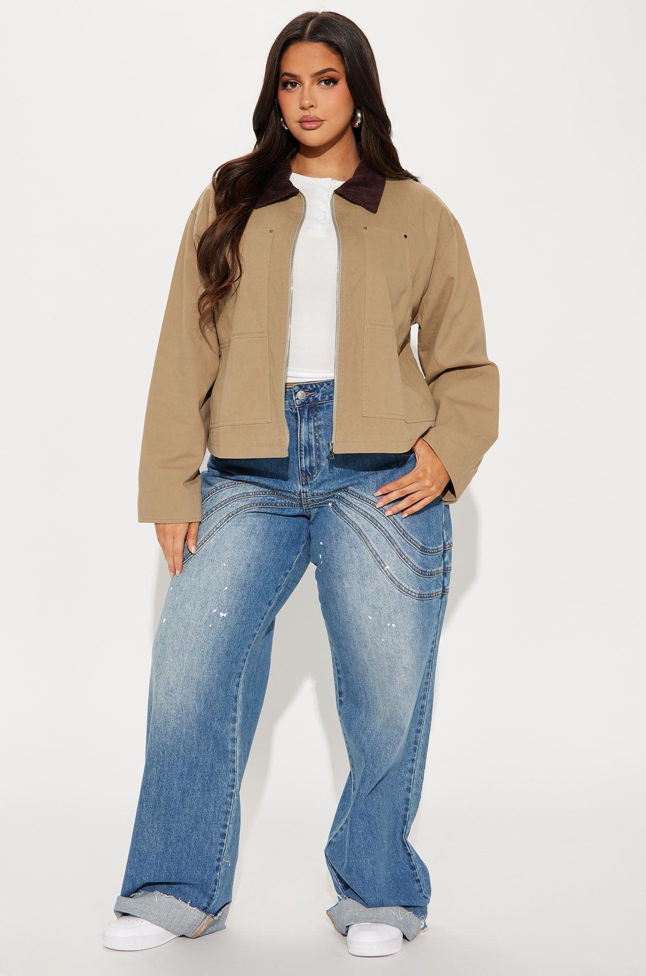 Joelle Barn Jacket - Taupe Female Product Image