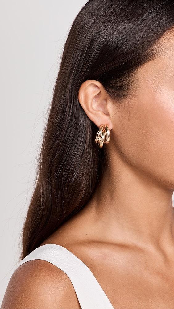 Brinker + Eliza Mini Triple Threat Hoops | Shopbop Product Image