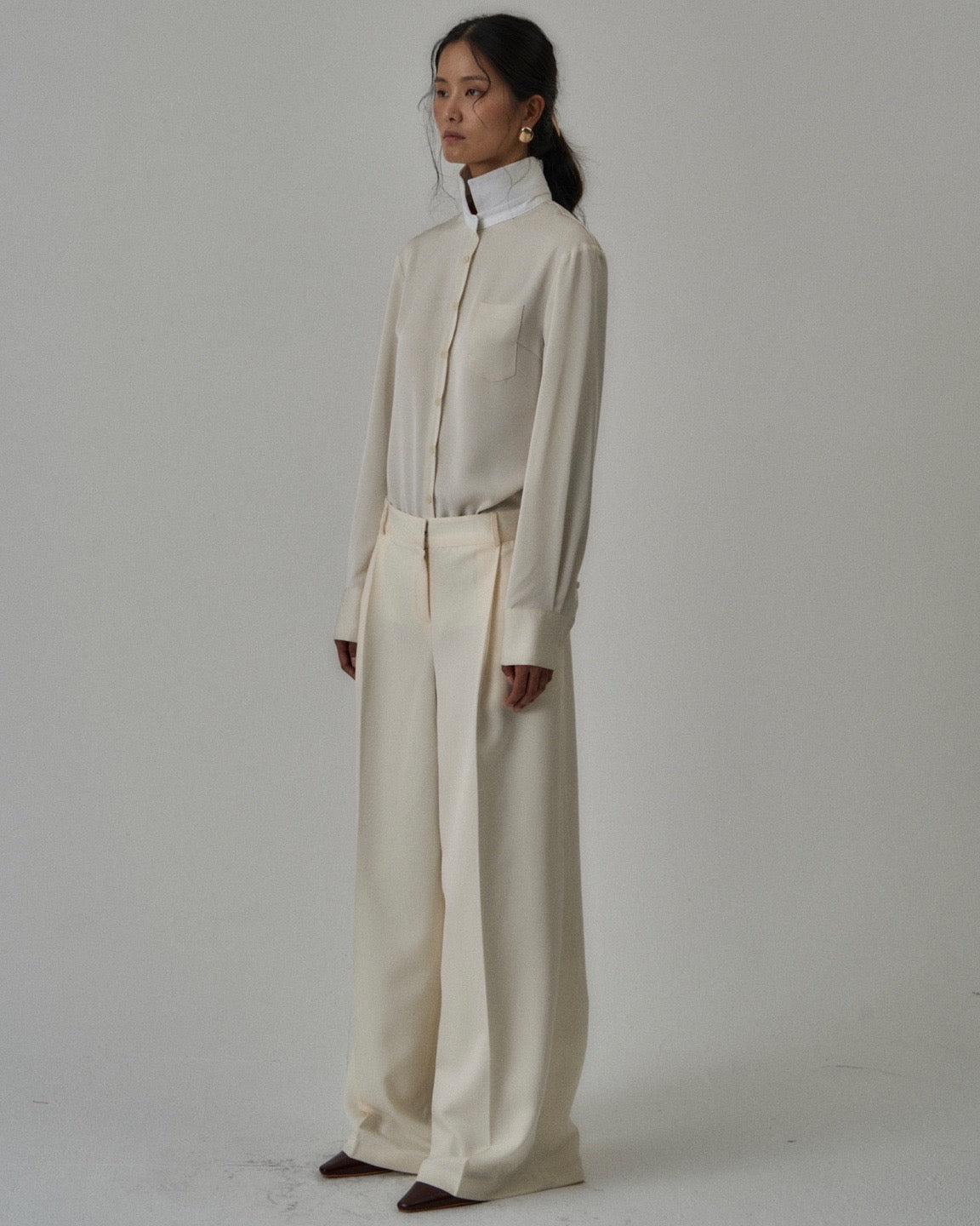 Sanders Button Up in Cream Product Image