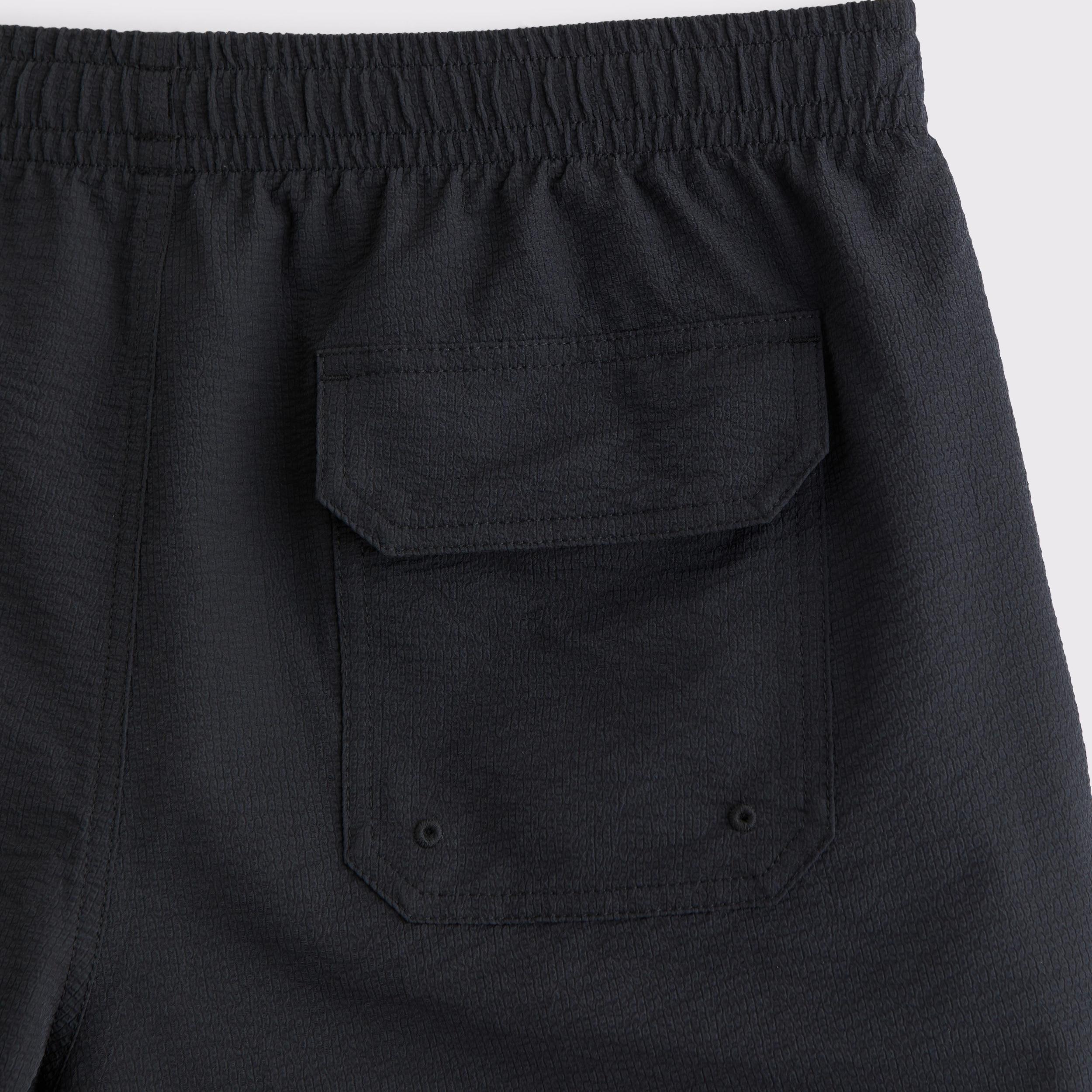 Pull-On Micro-Seersucker Swim Trunk Product Image