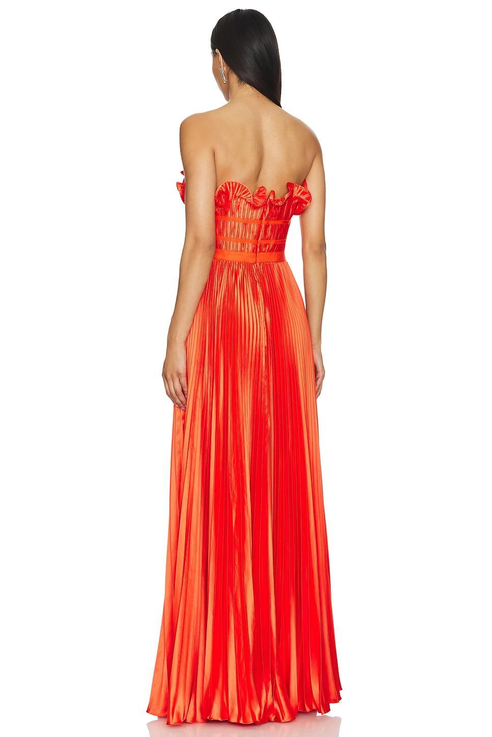 Losey Ruffle Neck Gown AMUR Product Image